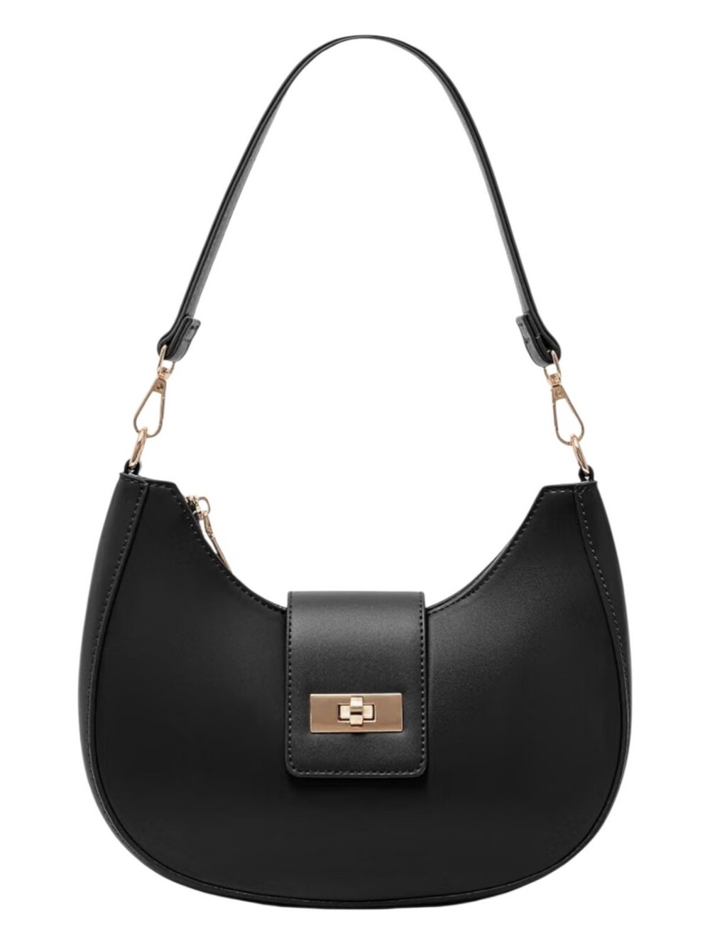 Crescent Shoulder Bag for Women Retro Vegan Leather Crossbody Bag